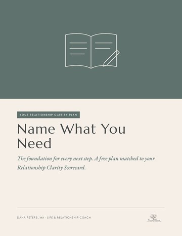Cover of Your Relationship Clarity Plan: Name What You Need